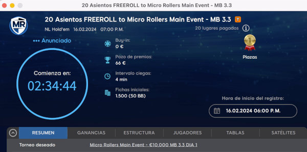 Freerolls Micro Rollers