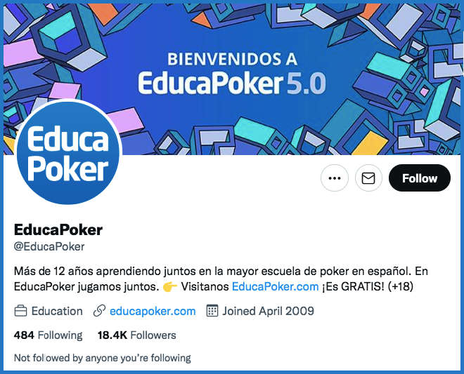 Educapoker en Twitter