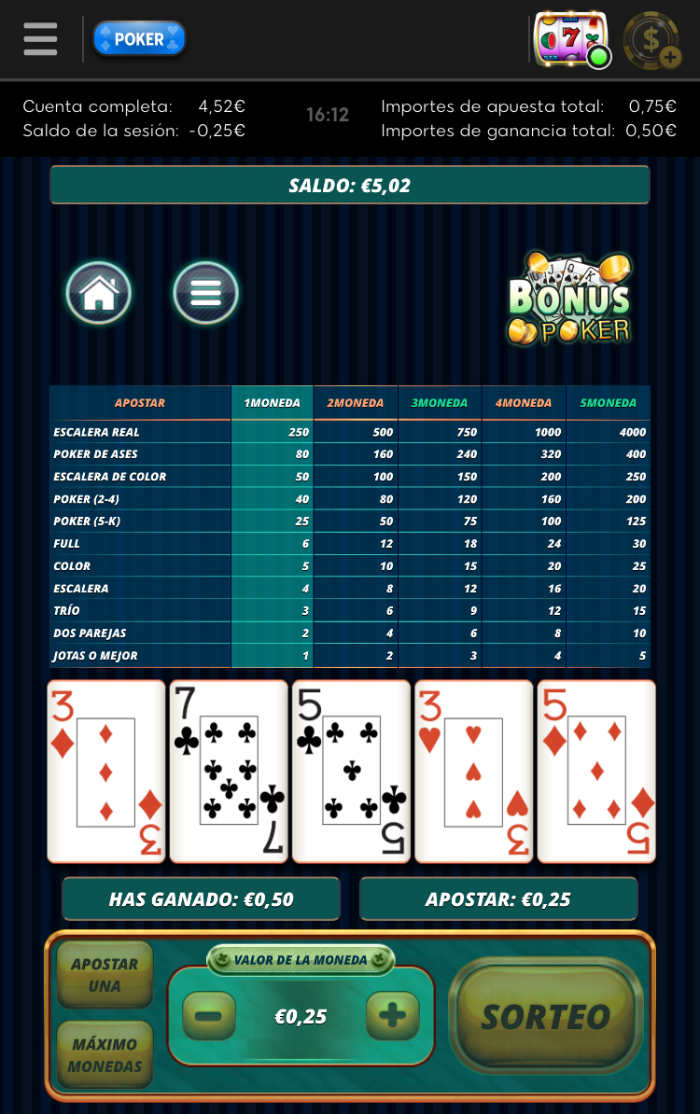 En la nueva app de 888poker se puede jugar al videopoker