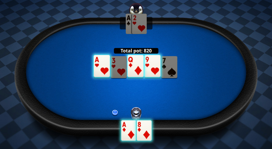 show down en el poker online