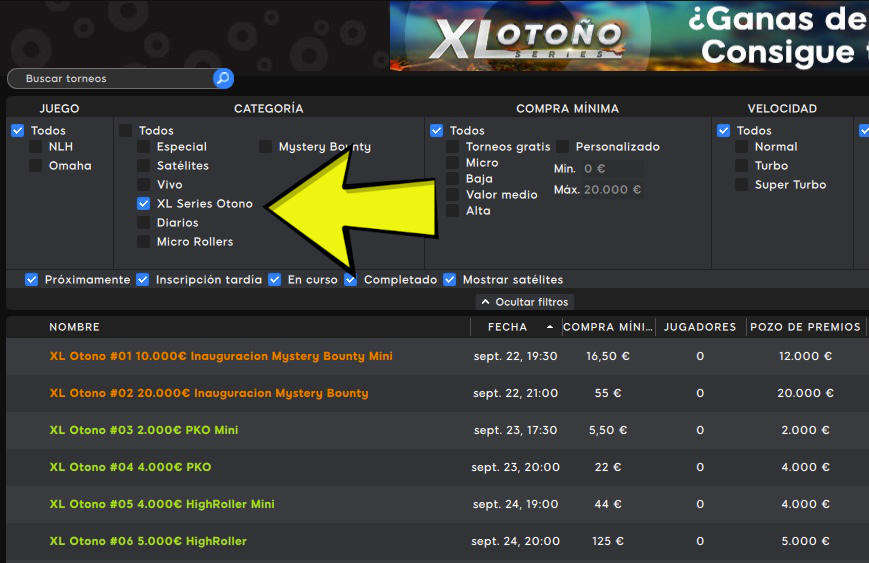 XL Series Otoño 2024 Online