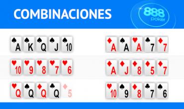 Combinaciones ranking de poker